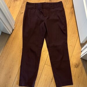 Calvin Klein Women's Burgundy Pants